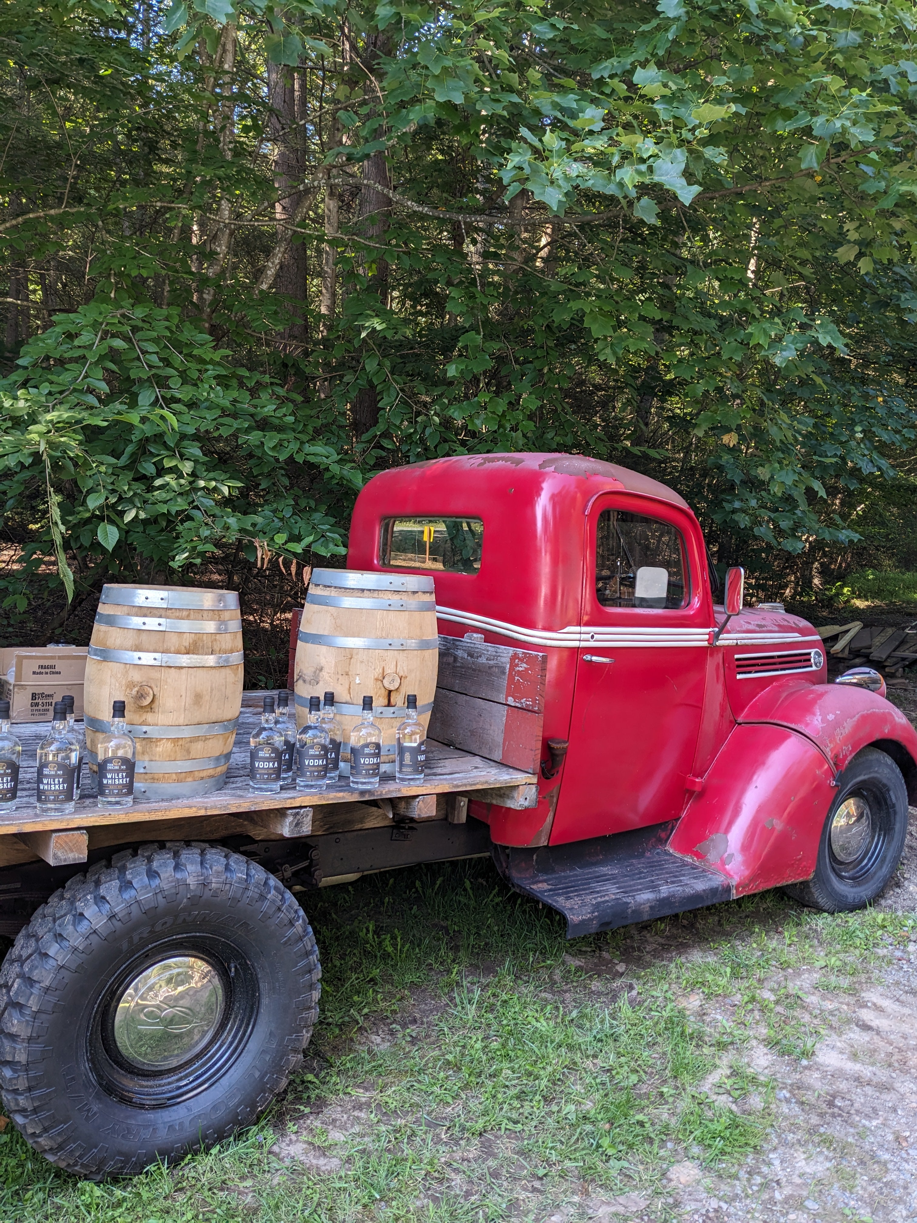 1939 Ford F1 flatbed whiskey truck